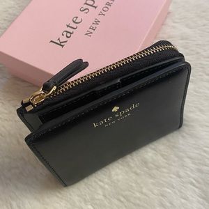 Kate Spade L Zip Smooth Leather Kali Small Wallet